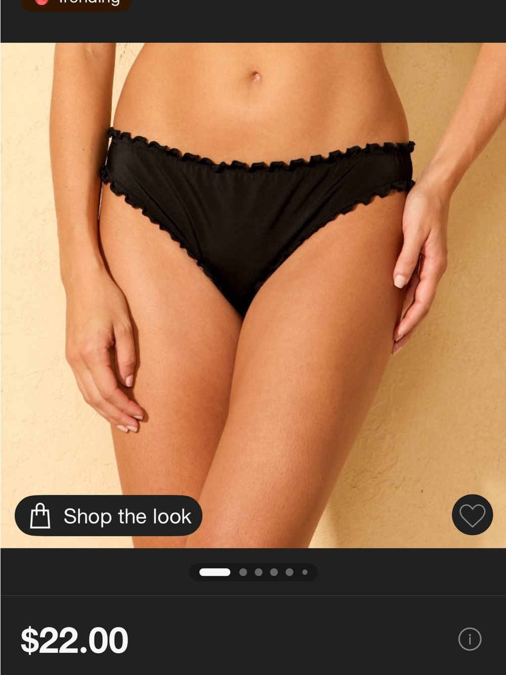 Black  and green target shade and shore ruffle  Edge Bikini Bottoms